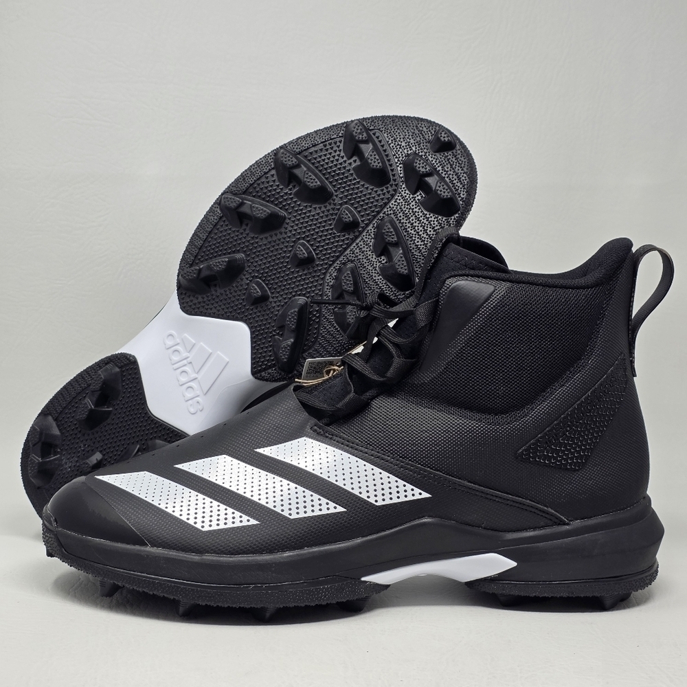 Adidas Men's SM Adizero Chaos To Turf Lineman Football Cleats Black Size 13.5
